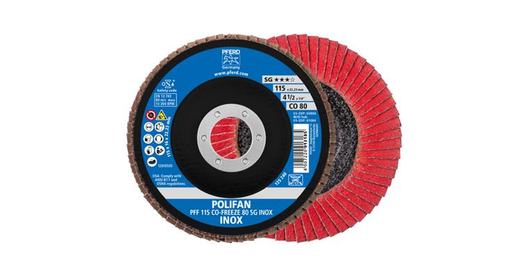 1001440656 POLIFAN serrated lock washer PFF 115x22.23 mm flat CO-FREEZE 80 Line SG INOX