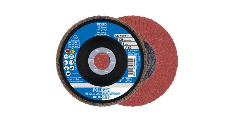 1043769102 POLIFAN serrated lock washer PFF 125x22.23 mm flat A-COOL 60 SG INOX ALU