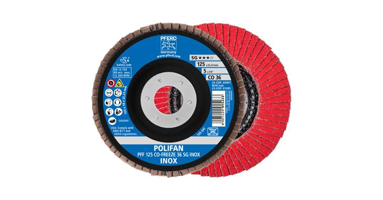 1001440657 POLIFAN serrated lock washer PFF 125x22.23 mm flat CO-FREEZE 36 line SG INOX