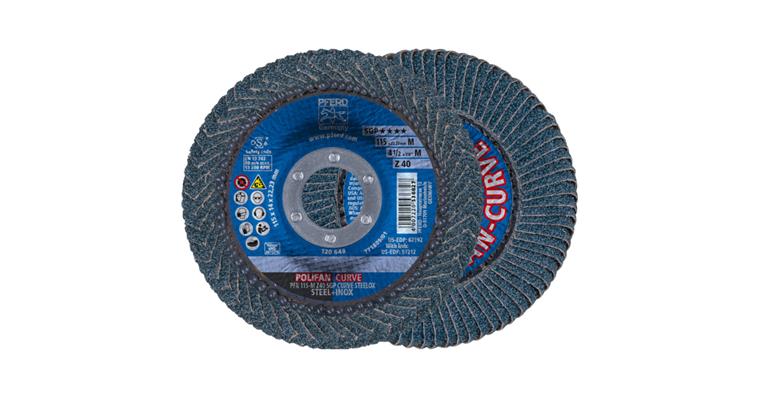 1043742101 POLIFAN CURVE serrated lock washer PFR 115x22.23mm width M Z40 SGP STEELOX steel