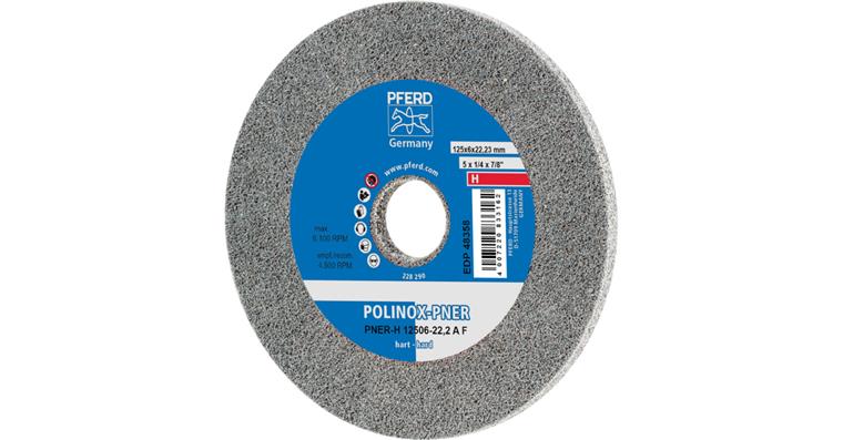 1001437039 POLINOX pressed non-woven wheel PNER diameter 125x6 mm bore 22.23 hard