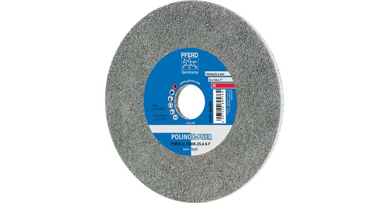 1001437226 POLINOX pressed non-woven wheel PNER diameter 150x6mm bore 25.4 hard