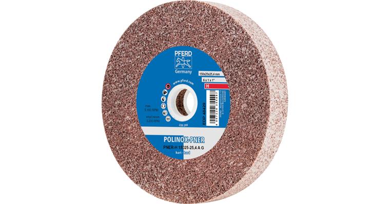 1001428904 POLINOX pressed non-woven wheel PNER 150x25mm bore 25.4mm hard coarse grain