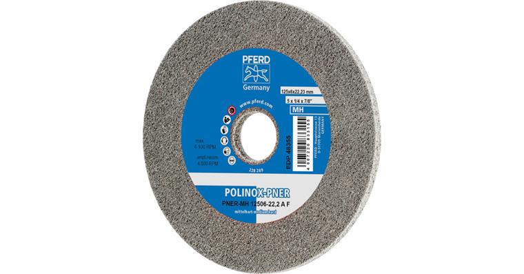 1001437041 POLINOX pressed non-woven wheel PNER diameter 125x6mm bore 22.23 hard