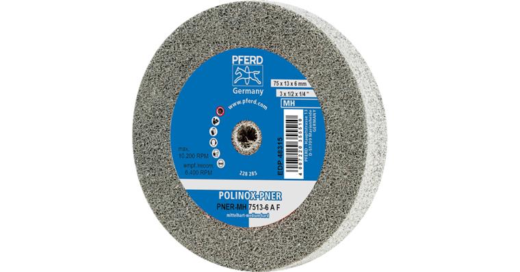 1001428907 POLINOX pressed non-woven wheel PNER diameter 75x13mm bore 6mm hard