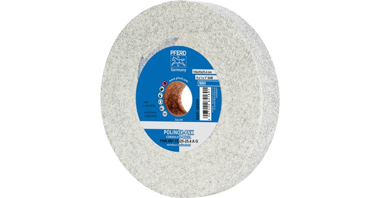 1001439212 POLINOX Wound non-woven wheel PNK diameter 150x25mm bore 25.4 hard A
