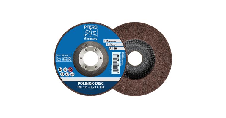 1001438945 POLINOX non-woven abrasive disc PNL diameter 115 mm bore-D 22.23 mm A180