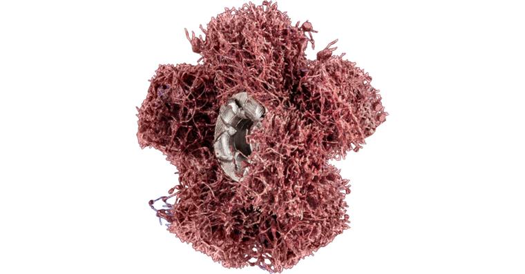 1001437229 POLINOX non-woven abrasive star PNST diameter 25 mm thread 8-32 UNC A80