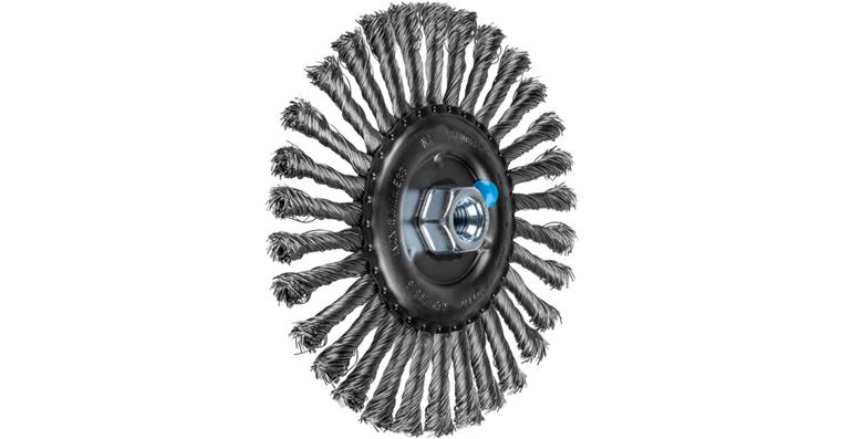 1001438572 round brush knotted RBG diameter 178x13 mm M14 stainless steel wire 0.50 mm