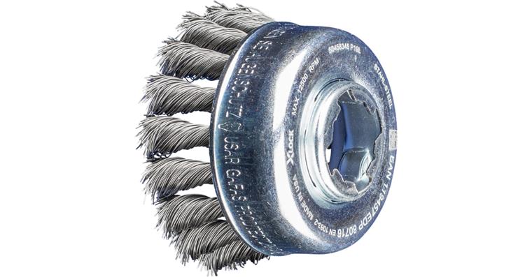 1001438576 cup brush knotted TBG diameter 65mm bore 22.2mm X-LOCK wire 0.35mm