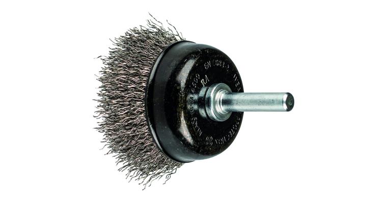 1001441818 cup brush unknotted TBU diameter 50mm shaft 6mm wire 0.30mm