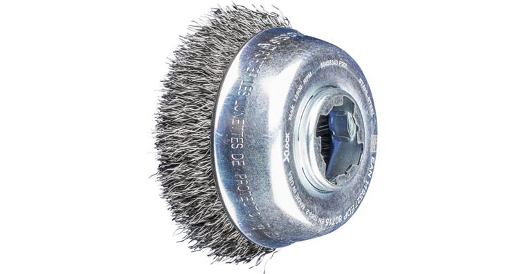1001438614 cup brush unknotted TBU diameter 75 bore 22.2mm X-LOCK wire 0.30mm