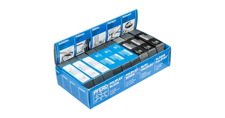 1001427661 Poliflex sanding block set bond PUR SIC for fine sanding finish 9-piece set