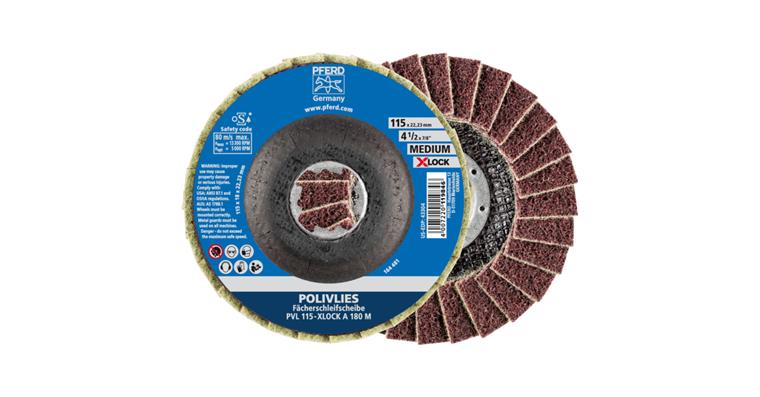 1001438964 POLIVLIES flap disc PVL corundum 115 mm bore 22.23 mm/X-LOCK A180M