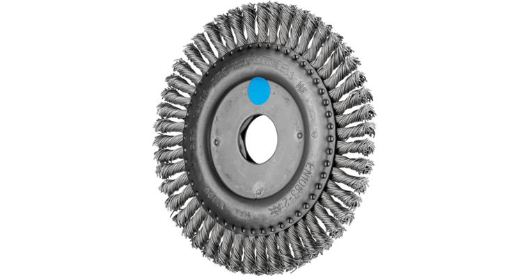 1001435928 PIPELINE brush knotted RBG diameter 125x6x22.2 mm wire 0.50 mm
