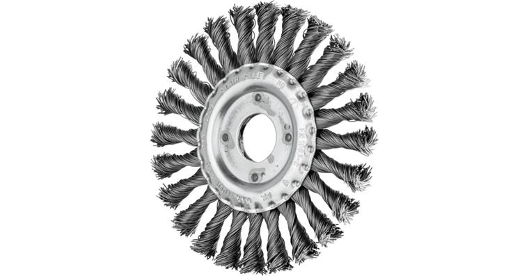 1001437665 round brush knotted RBG diameter 125x12x22.2 mm steel wire 0.50 mm 10