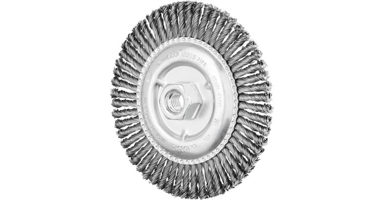 1001435945 PIPELINE brush knotted RBG diameter 150x6 mm M14 steel wire 0.50 mm