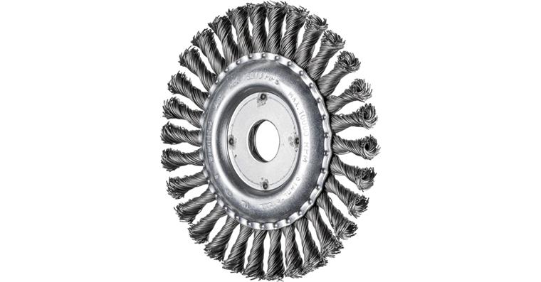 1001437402 round brush knotted RBG diameter 150x13x22.2 mm steel wire 0.60 mm