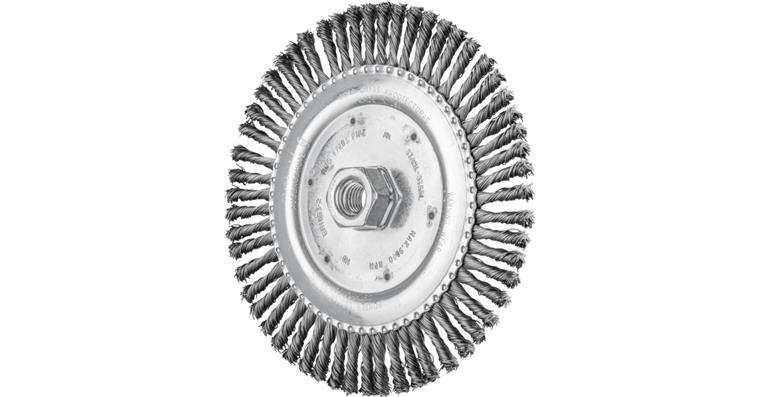 1001435913 PIPELINE brush knotted RBG diameter 178x6 mm M14 wire 0.50mm 56-pigtails