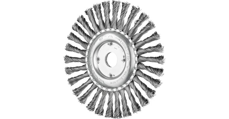 1001437669 round brush knotted RBG diameter 178x13x22.2 mm steel wire 0.50 mm 10