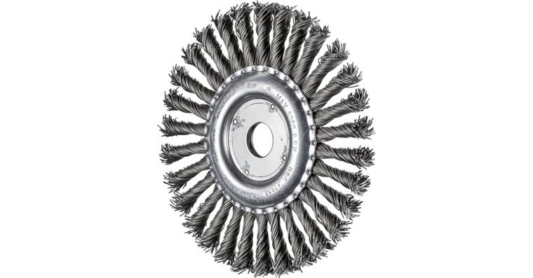 1001434248 round brush knotted RBG diameter 178x13x22.2 mm steel wire 0.80 mm