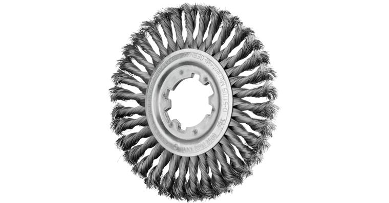 1001437685 round brush knotted RBG diameter 200x16x50.8 mm bore steel wire 0.35