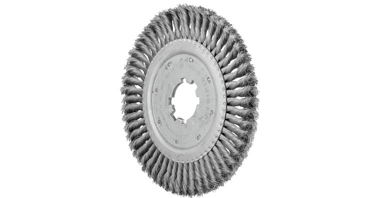 1001437687 round brush knotted RBG diameter 250x16x50.8 mm bore steel wire 0.35