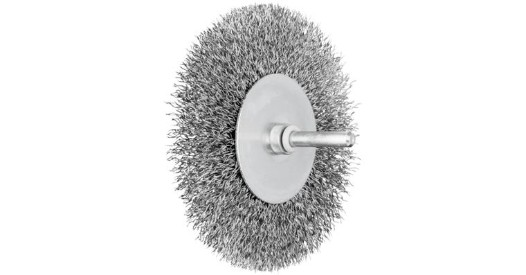 1001441788 POS round brush unknotted RBU 100x10mm shaft 6 mm steel wire 0.30