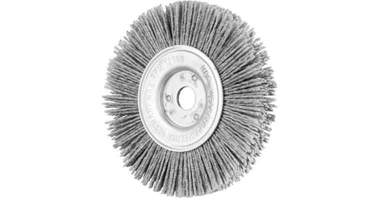 1001434376 round brush narrow unknotted RBU 100x12x12 mm bore SiC 0.90 grit 80
