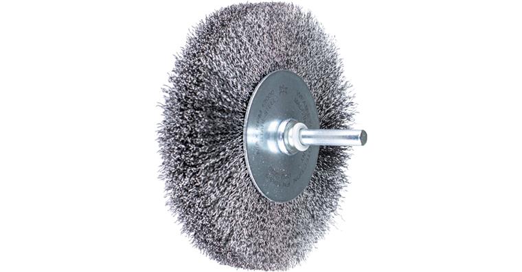 1001441777 round brush unknotted RBU diameter 100x20mm shaft 6 mm steel wire 0.20