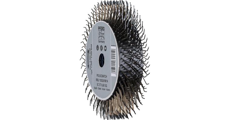 1001437187 POLISCRATCH round brush unknotted RBU diameter 100x20mm M14 wire 0.60