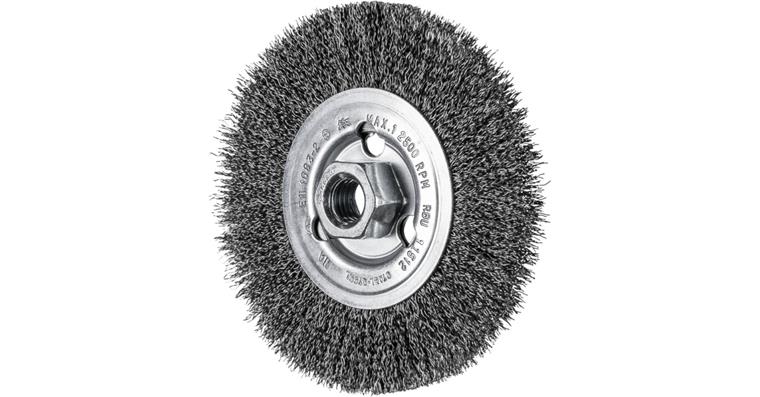 1001436571 round brush unknotted RBU diameter 115x12 mm M14 steel wire 0.30 mm