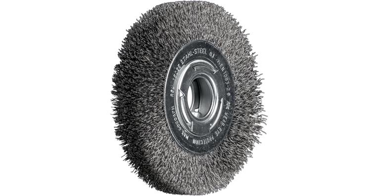 1001438624 round brush wide unknotted RBU diameter 150x25xVariable bore, 0.30mm