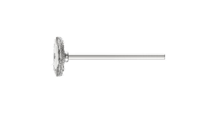 1001440023 miniature round brush RBU diameter 16x2 mm shaft 2.34 mm wire 0.10