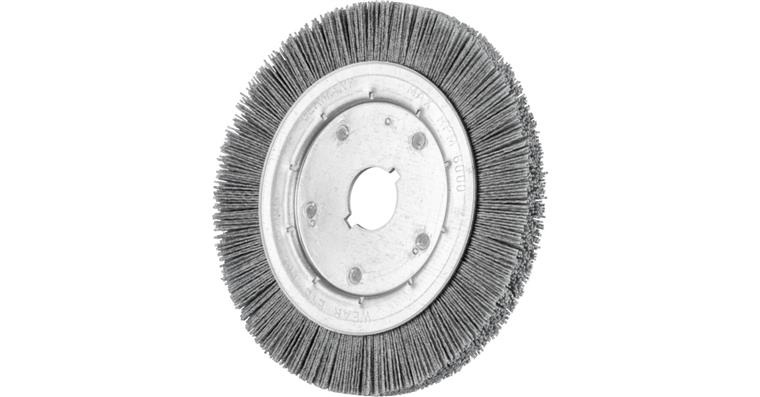 1001434030 Wheel brush narrow unknotted RBU 200x16xVariable bore SiC 0.90 Grit 80
