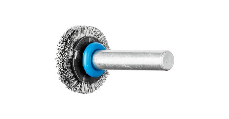 1047191101 round brush unknotted RBU diameter 20x4 mm shaft 6 stainless steel wire 0.20