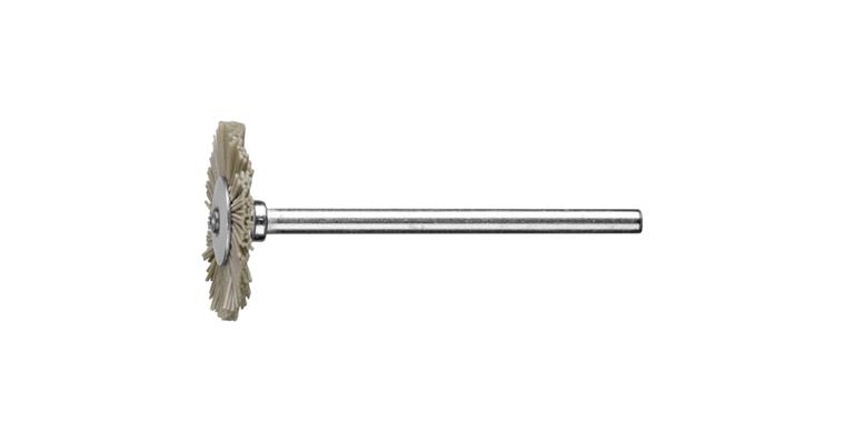 1001440484 miniature round brush RBU diameter 22x2mm shaft 3mm 0.40 grit 400
