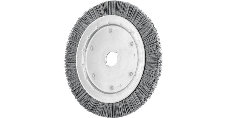 1001428559 Wheel brush narrow unknotted RBU 250x16xVariable bore SiC 0.90 grit 180