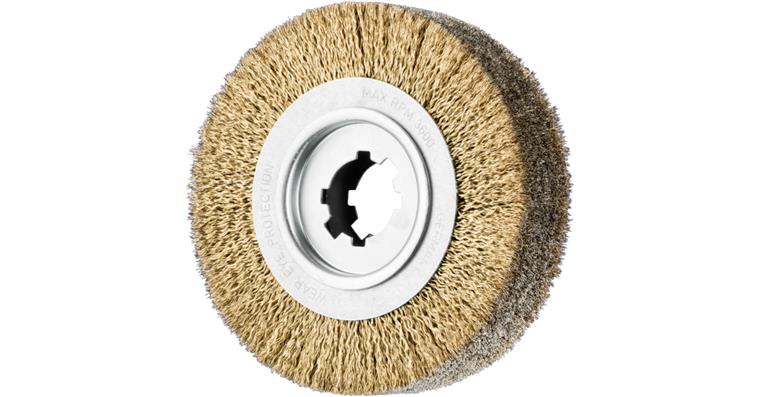 1001436595 deburring brush unknotted RBU diameter 250x60x50.8mm bore wire 0.35mm