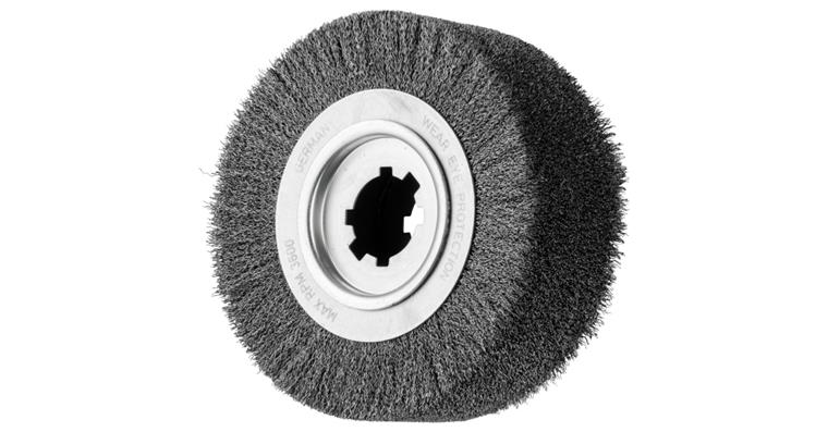 1001436599 deburring brush unknotted RBU diameter 250x80x50.8mm bore wire 0.35mm