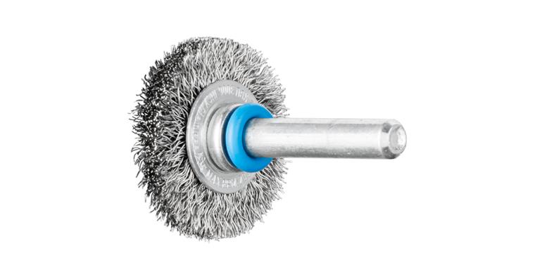 1047191102 round brush unknotted RBU diameter 30x6 mm shaft 6 stainless steel wire 0.20