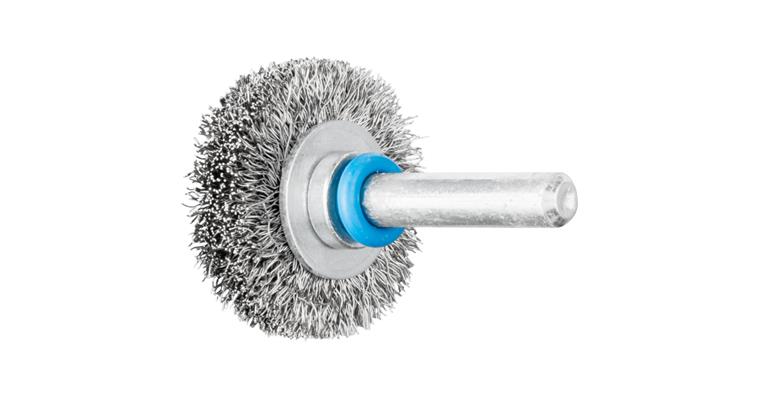 1001437178 round brush unknotted RBU diameter 30x9 mm shaft 6 stainless steel wire 0.20