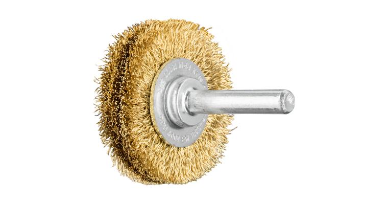 1047192103 round brush unknotted RBU diameter 40x9 mm shaft 6mm brass wire 0.20