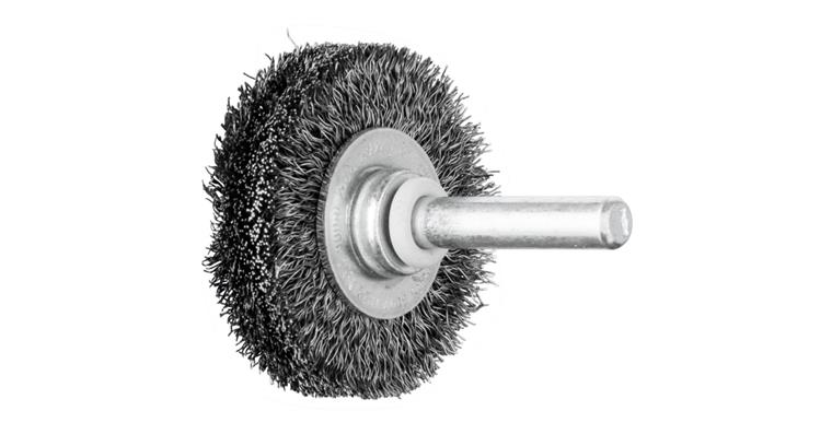 1047190103 round brush unknotted RBU diameter 40x9 mm shaft 6 mm steel wire 0.20