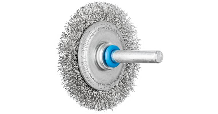 1001436526 round brush unknotted RBU diameter 50x4 mm shaft 6 stainless steel wire 0.20
