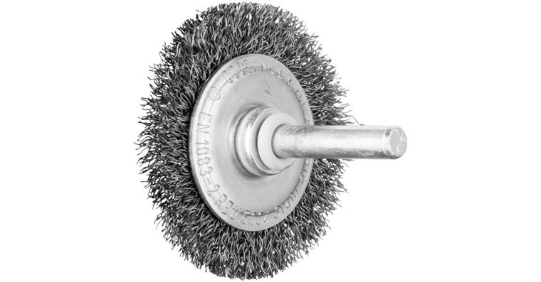 1001436525 round brush unknotted RBU diameter 50x4 mm shaft 6 mm steel wire 0.20