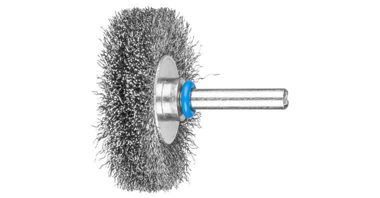 1001440070 round brush unknotted RBU diameter 50x10mm shaft 6 stainless steel wire 0.20