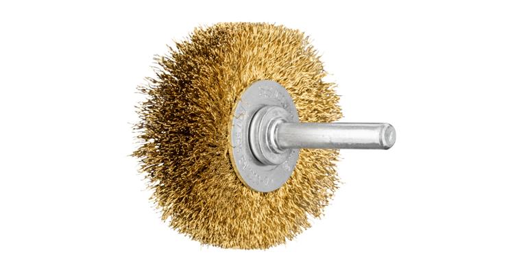 1047192104 round brush unknotted RBU diameter 50x15mm shaft 6mm brass wire 0.20