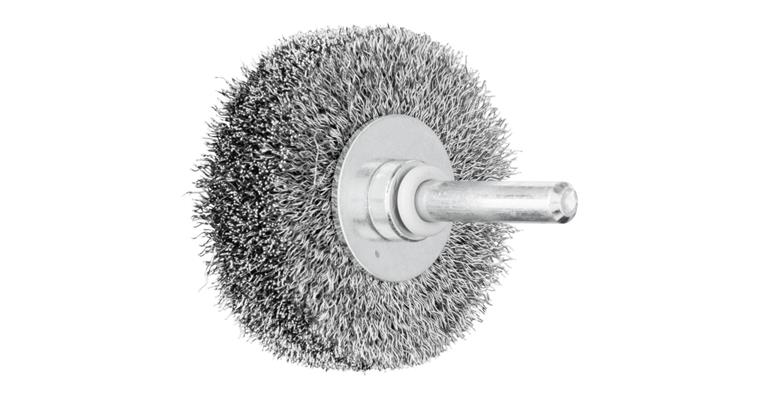 1001441782 POS round brush unknotted RBU 50x15 mm shaft 6 mm steel wire 0.20