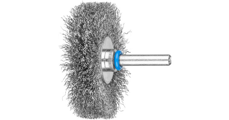 1001440072 round brush unknotted RBU diameter 60x10mm shaft 6 stainless steel wire 0.20